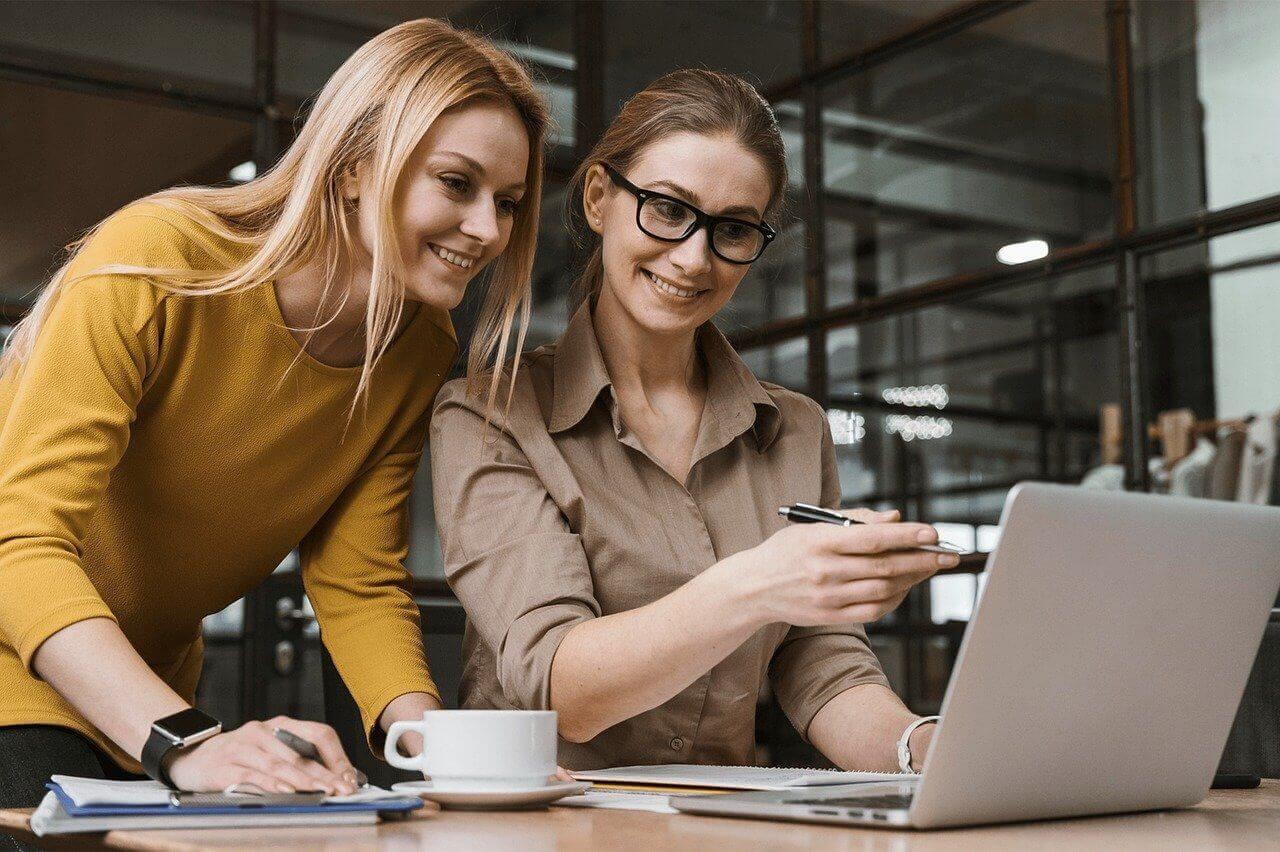 Women Working On Data